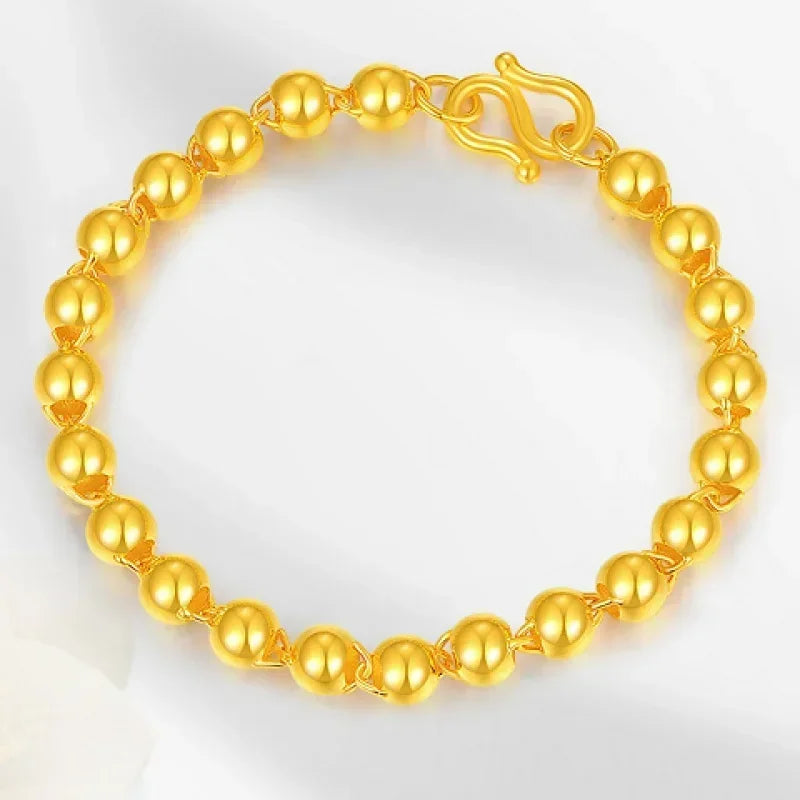 9999 24k real gold bracelet men all the way rich real gold bracelet boss chain eight directions to rich local tyrants