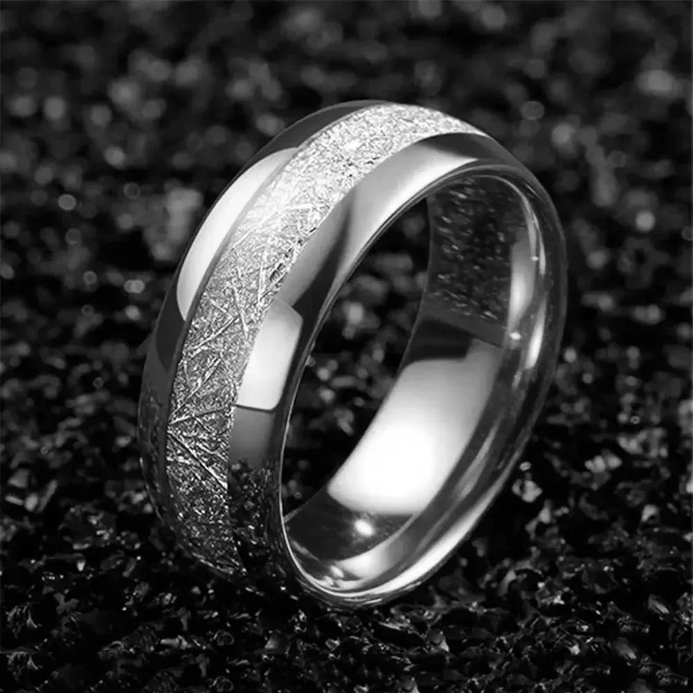 Charm Couple Rings Romantic Women Rhinestones CZ Rings Set Trendy Men Stainless Steel Rings Wedding Band Jewelry For Lover Gifts